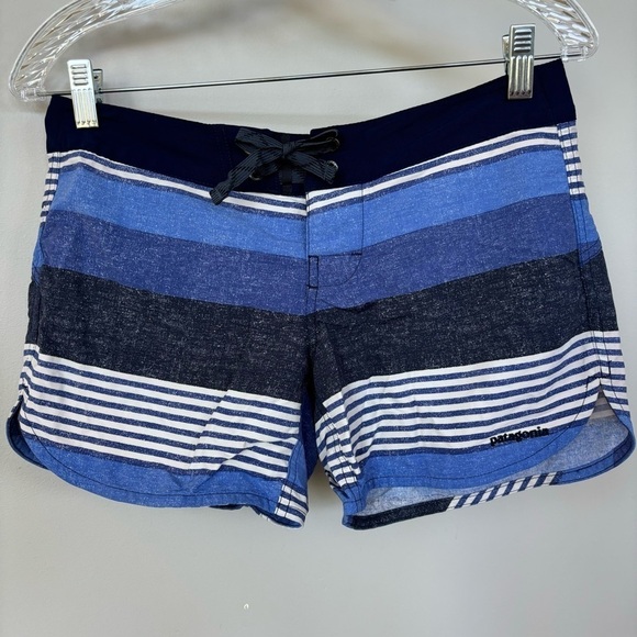 Patagonia Striped Board Shorts Size 2 - Picture 1 of 6